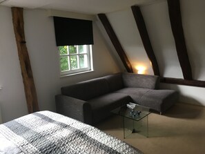 Vierpersoonskamer (Voorhuis) | Hypoallergeen beddengoed, een laptopwerkplek, geluiddichte muren
