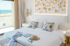 Superior-Suite, Meerblick | Allergikerbettwaren, Zimmersafe, Schreibtisch, schallisolierte Zimmer