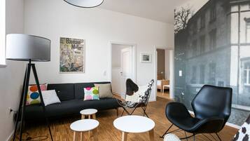 Familienapartment (Kontor West) | Wohnbereich | Fußbodenheizung
