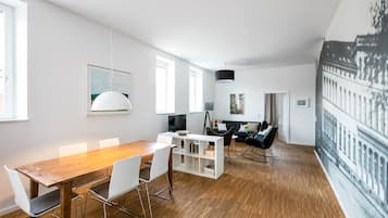 Familienapartment (Kontor West) | Wohnbereich | Fußbodenheizung