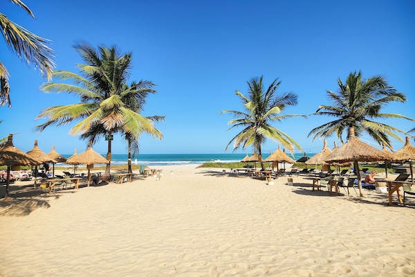 Private beach, free beach cabanas, sun loungers, beach umbrellas