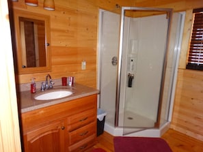 Combined shower/tub - Tree Tops - Long Range Views (Franklin)