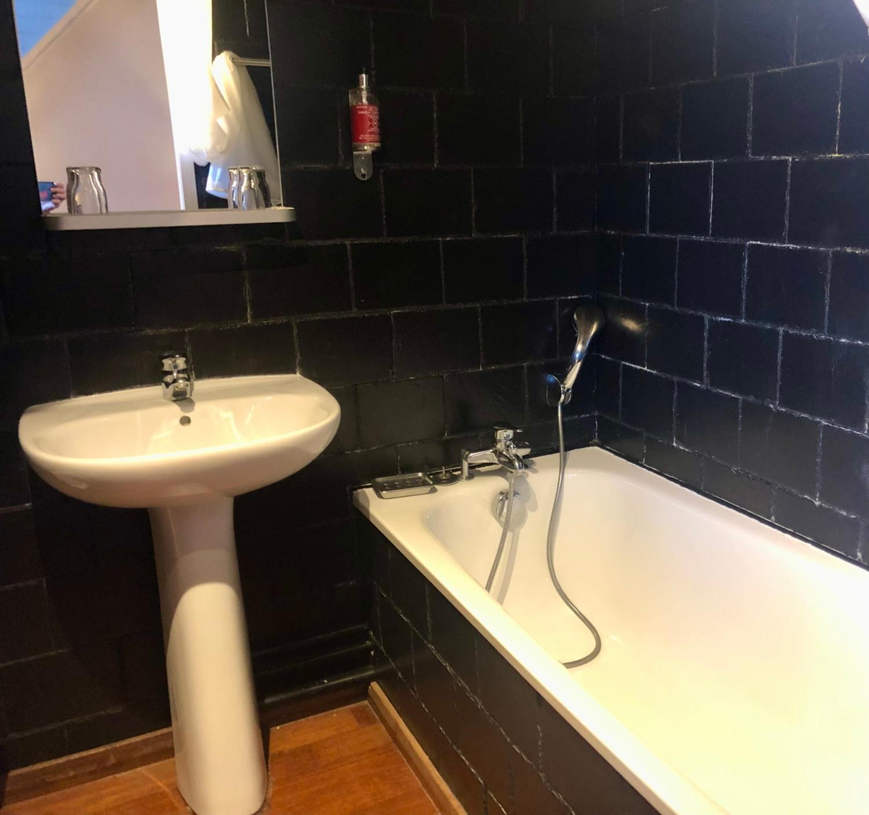 free toiletries, hair dryer, towels