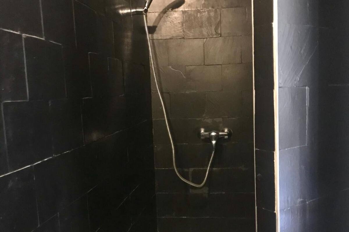 free toiletries, hair dryer, towels