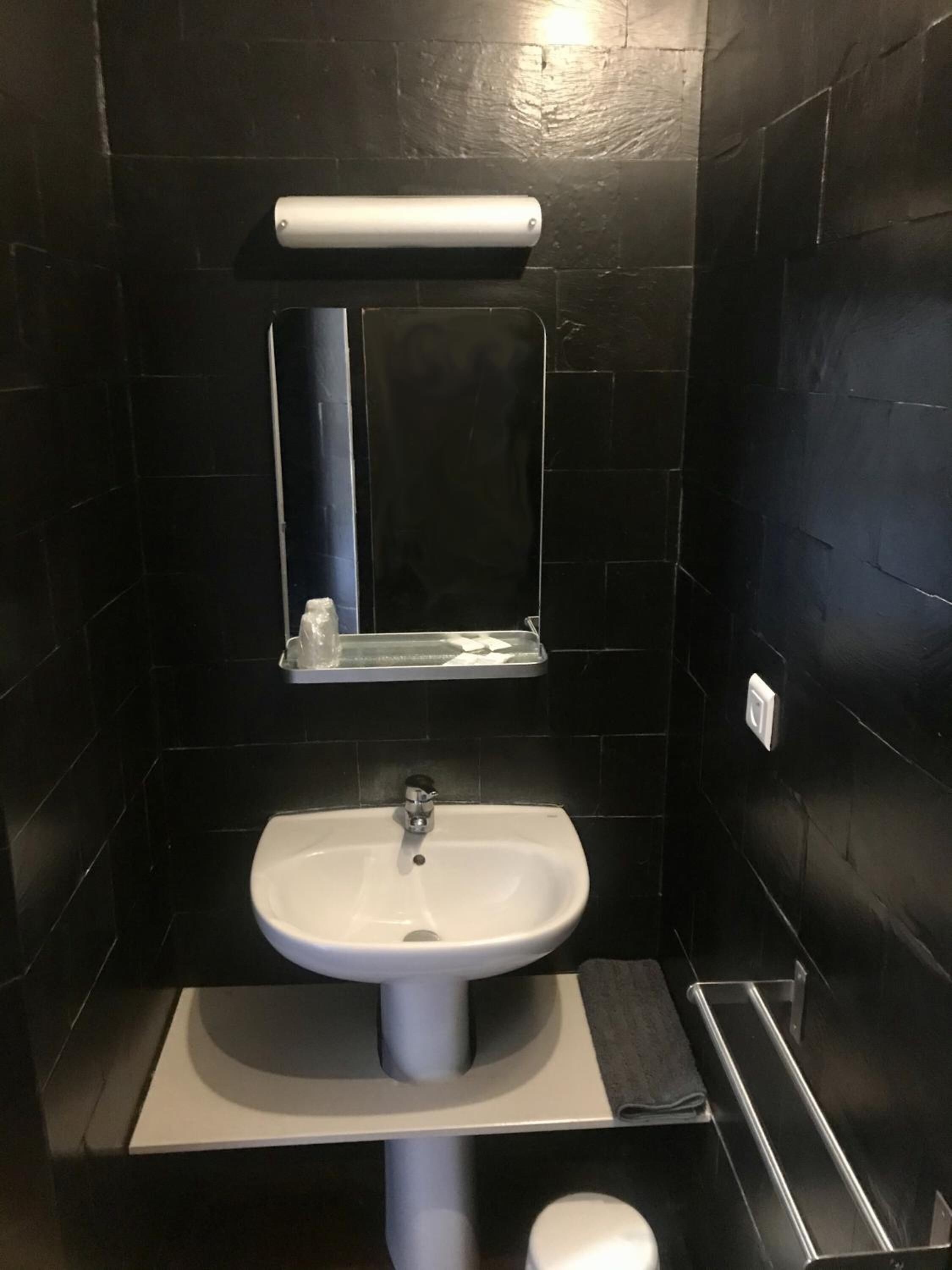 free toiletries, hair dryer, towels