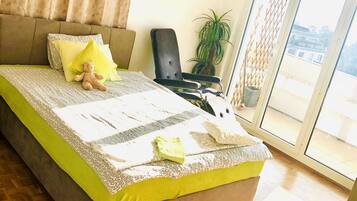 2 chambres, fer et planche Ă repasser, Wi-Fi gratuit, draps fournis