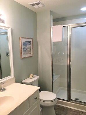 Combined shower/tub, hair dryer, towels, soap - It's time for that Beach Getaway! (Panama City)