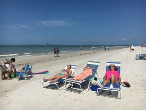 On the beach