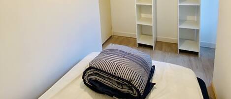 2 bedrooms, iron/ironing board, travel crib, WiFi