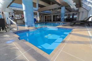 Indoor pool, a heated pool