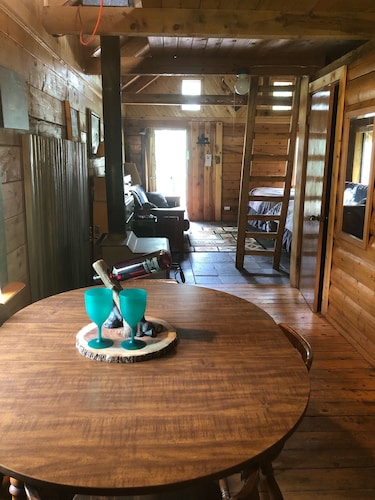 Wolf Den Cabin is cozy and rustic that overlooks the beautiful aspens trees.  