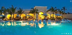 Piscine extérieure, piscine chauffée