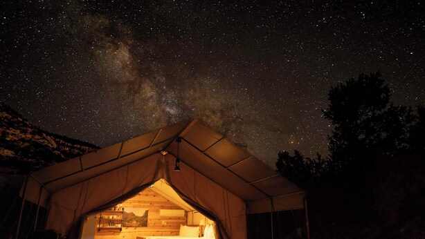 Unclassified image, 1 of 25, button - Glamping Tent near Zion with 2 Queen Beds & A/C (Orderville)