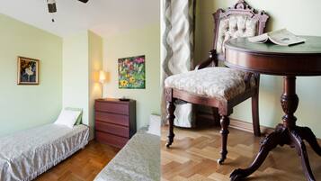 2 bedrooms, iron/ironing board, travel crib, WiFi