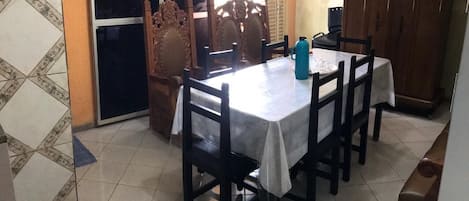 Free daily self-service breakfast