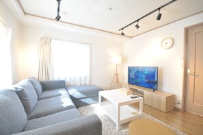 Condo | Living area | Flat-screen TV - Condominium House Ten-roku (Osaka)