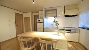Condo | Private kitchen | Fridge, microwave, electric kettle, cookware/dishes/utensils