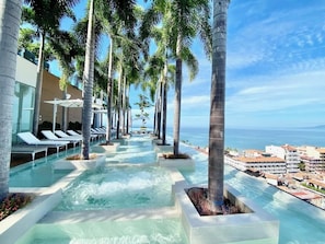 A heated pool