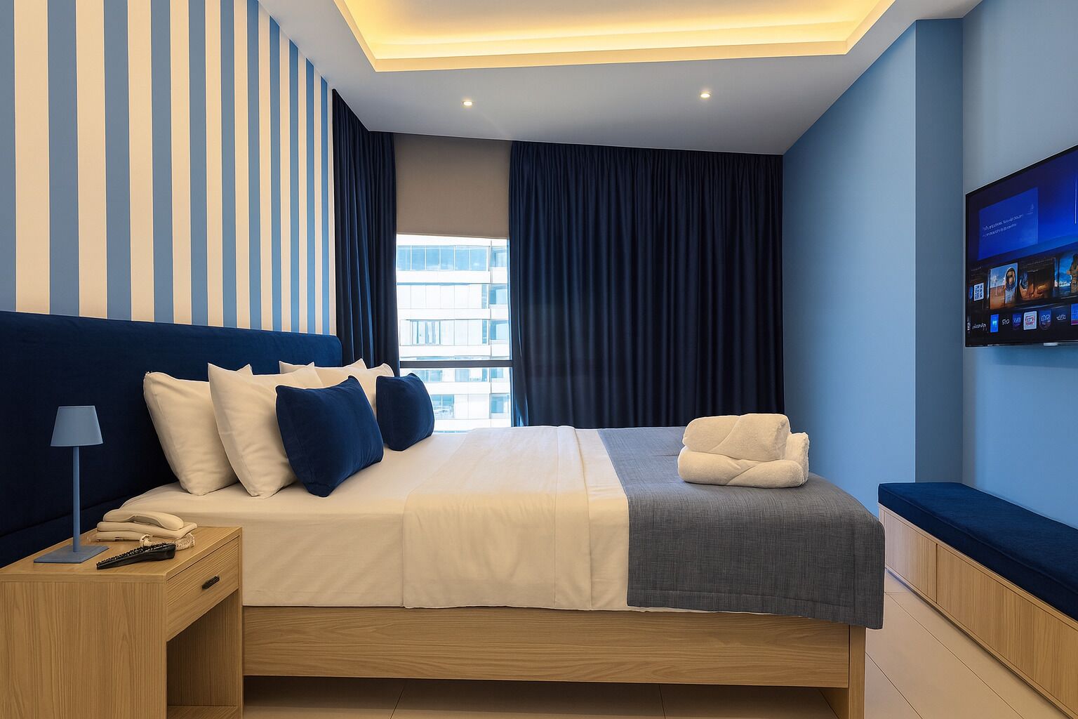 Quarto casal exclusivo | Camas Select Comfort, ferros/tábuas de passar roupa, Wi-Fi de cortesia