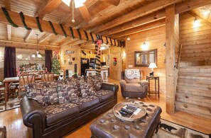 Cabin, 2 Bedrooms | Living room - Something Extra 2 Bedroom Cabin by RedAwning (Sevierville)