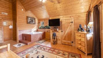 Cabin, 2 Bedrooms | Living room | Smart TV, video game console