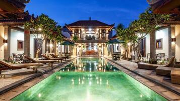 Front of property – evening/night