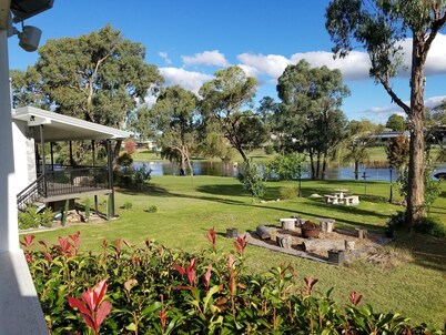 Located 10 minutes walk from the main street overlooking the local creek