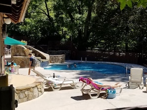 Indoor pool, outdoor pool