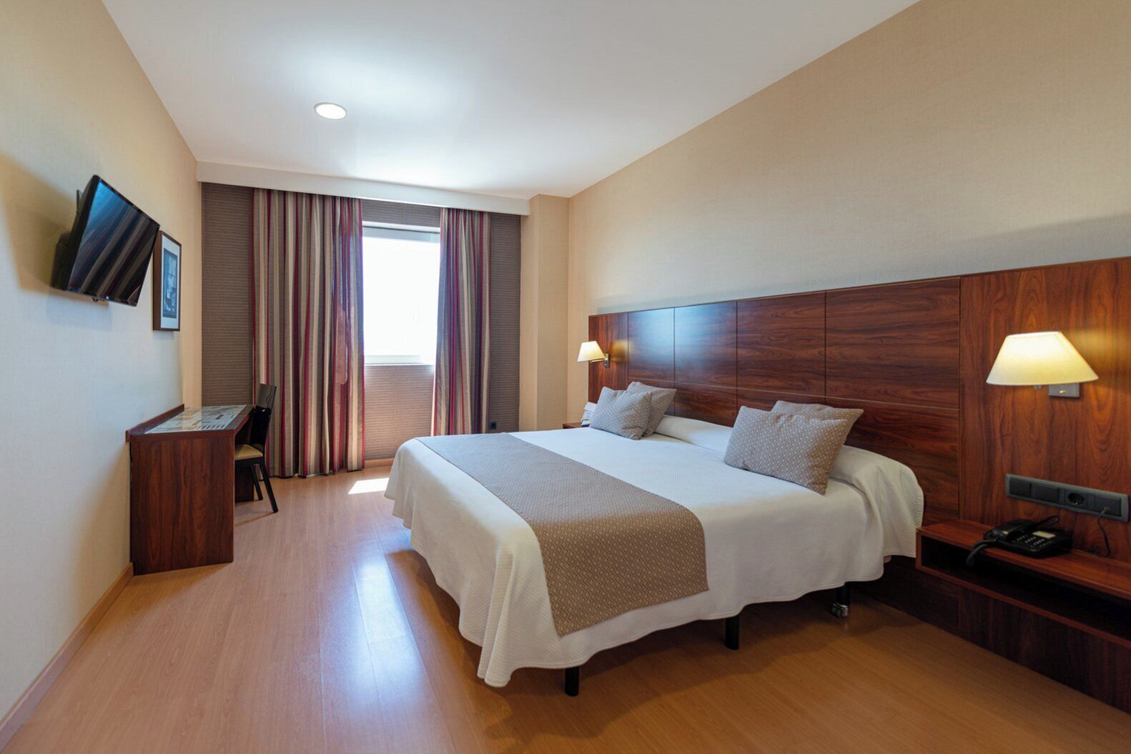 In-room safe, desk, laptop workspace, blackout drapes