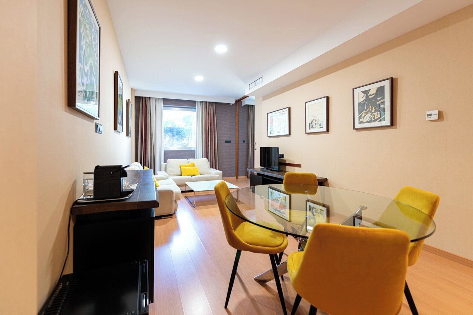 In-room safe, desk, laptop workspace, blackout drapes