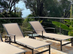 Property grounds - PRESTIGE VILLAS 'Tree Tops' - North East Coast Villa with infinity pool... (Agios Markos, Corfu)