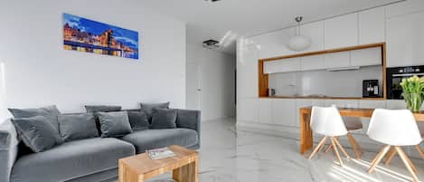 Apartment, Non Smoking, Balcony | Living area | Flat-screen TV
