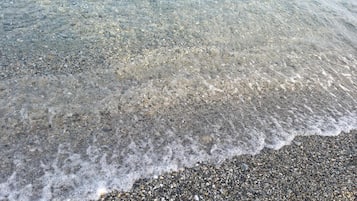 Beach nearby, white sand, 10 beach bars