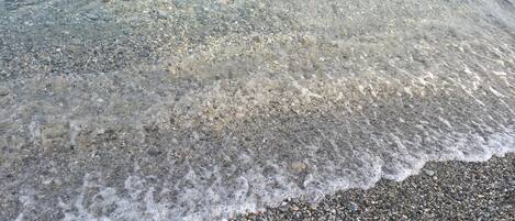 Beach nearby, white sand, 10 beach bars