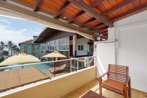 Deluxe Double Room, Sea View | Terrace/patio - Beach Corridor Hotel & Spa with Free Airport Shuttle (Negombo)