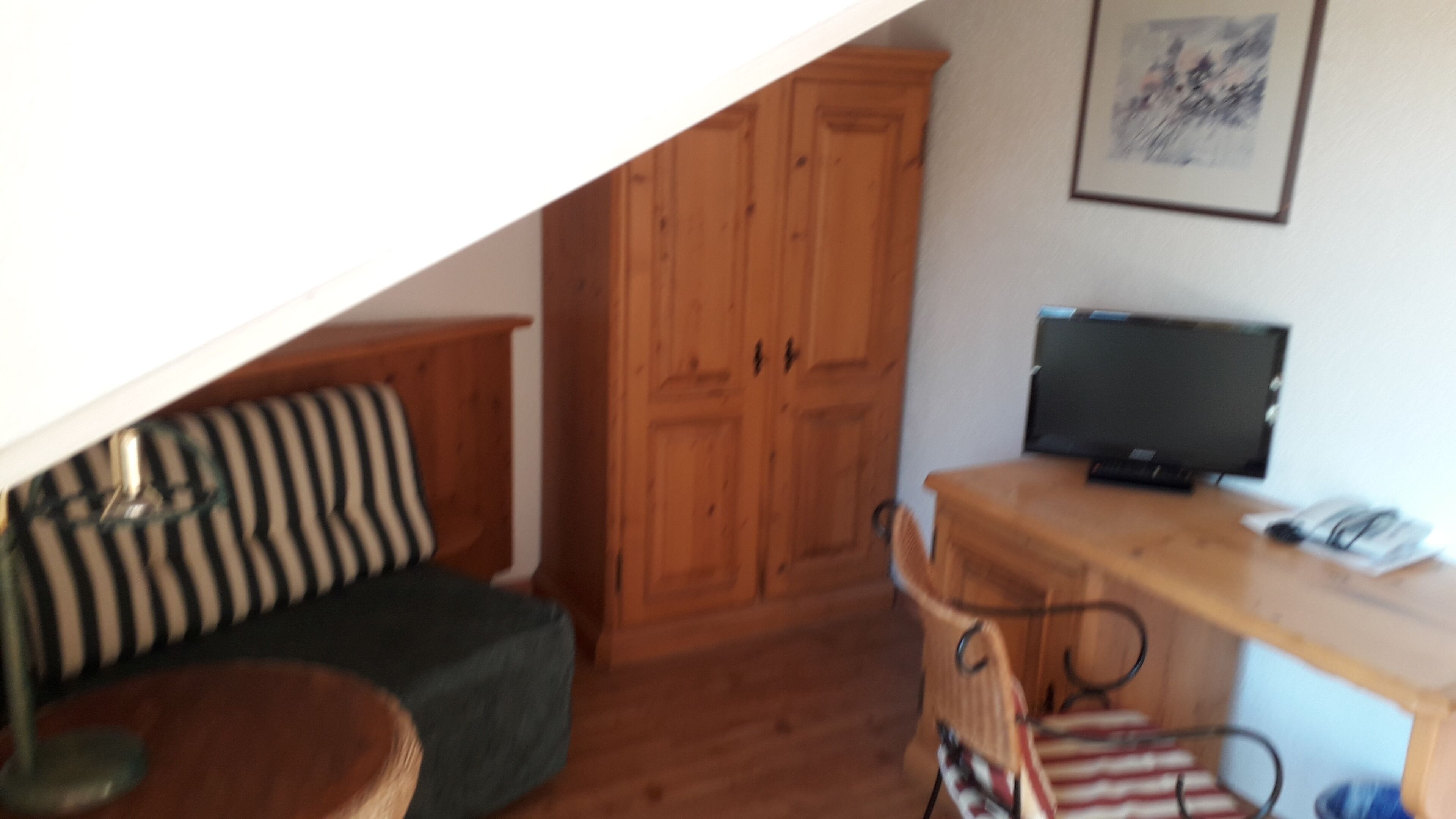 24-inch flat-screen tv with satellite channels, tv