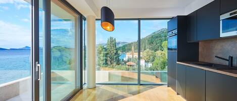 Design Villa, 6 Bedrooms, Private Pool, Sea View (6 Bedrooms) | Private kitchen | Full-sized fridge, microwave, oven, stovetop