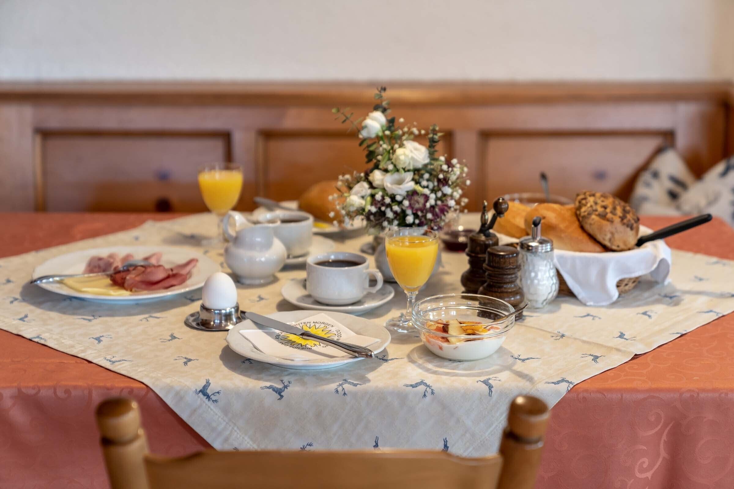 daily buffet breakfast (eur 10 per person)