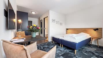 Apartamento Deluxe, no fumadores | Ropa de cama hipoalergénica y cortinas opacas