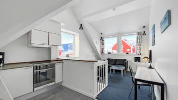 Apartamento, 1 quarto, para não fumantes | Cozinha privada | Fogão, cooktop, chaleira elétrica, chapa