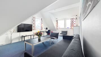 Apartament, 1 dormitori, no fumadors | 1 dormitori, roba de llit hipoal·lergògena i cortines opaques
