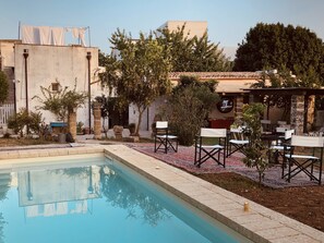 A heated pool