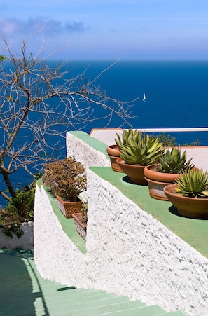 Vue depuis lâhĂ©bergement