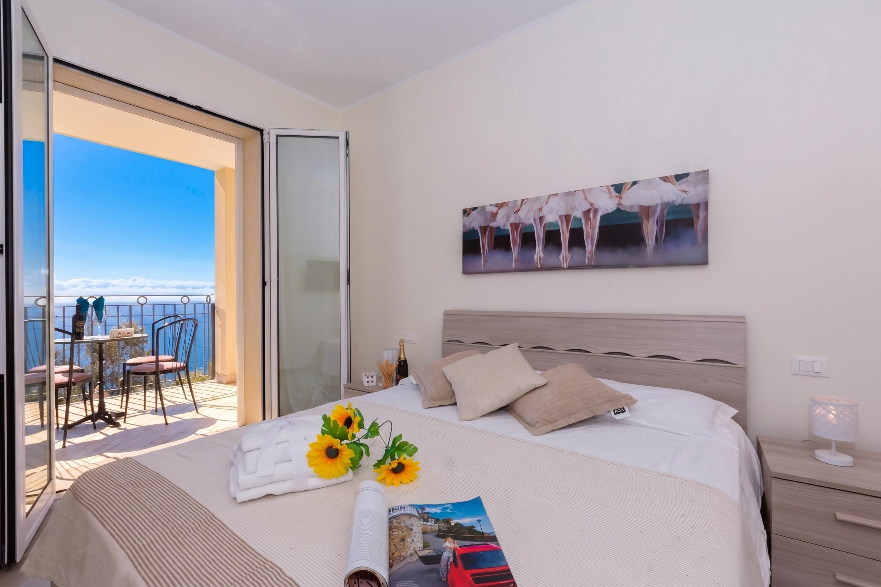 Family Apartment, Multiple Bedrooms, 2 Bathrooms, Mountainside (Serena 2 Amazing Sea View) | 2 bedrooms, iron/ironing board, WiFi, bed sheets