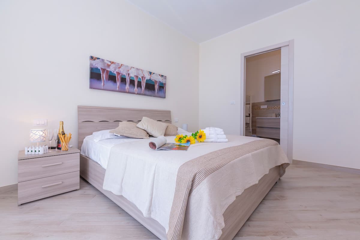Family Apartment, Multiple Bedrooms, 2 Bathrooms, Mountainside (Serena 2 Amazing Sea View) | 2 bedrooms, iron/ironing board, WiFi, bed sheets