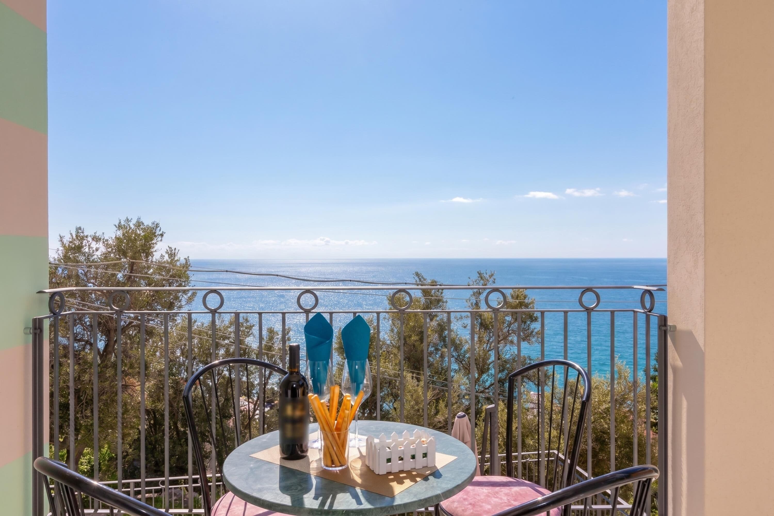Family Apartment, Multiple Bedrooms, 2 Bathrooms, Mountainside (Serena 2 Amazing Sea View) | Terrace/patio