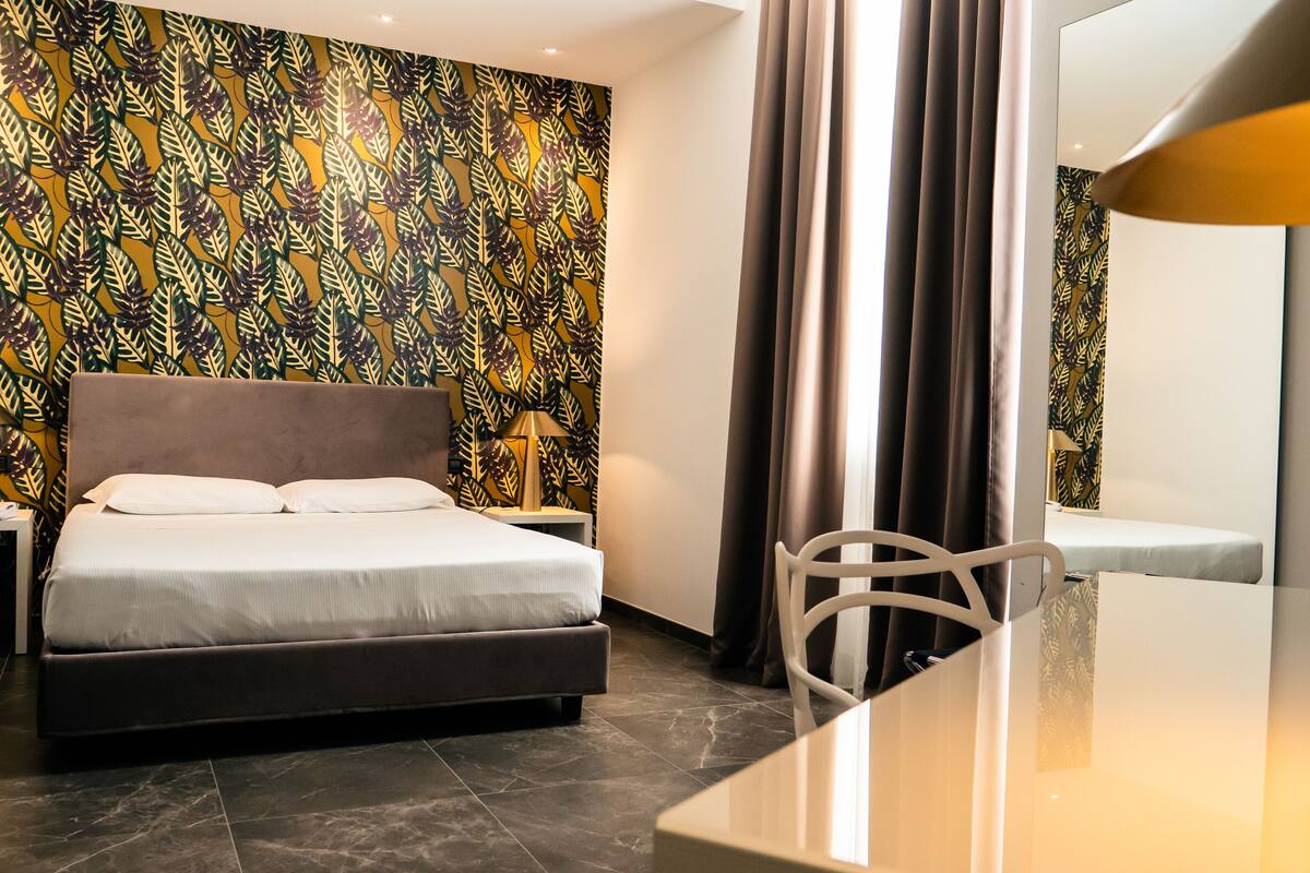 premium bedding, down duvets, memory-foam beds, minibar