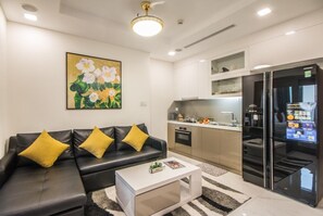 Apartment, 1 Bedroom | Living area | LCD TV - Saliza Sky Luxury - Landmark 81 Tower (Ho Chi Minh City)