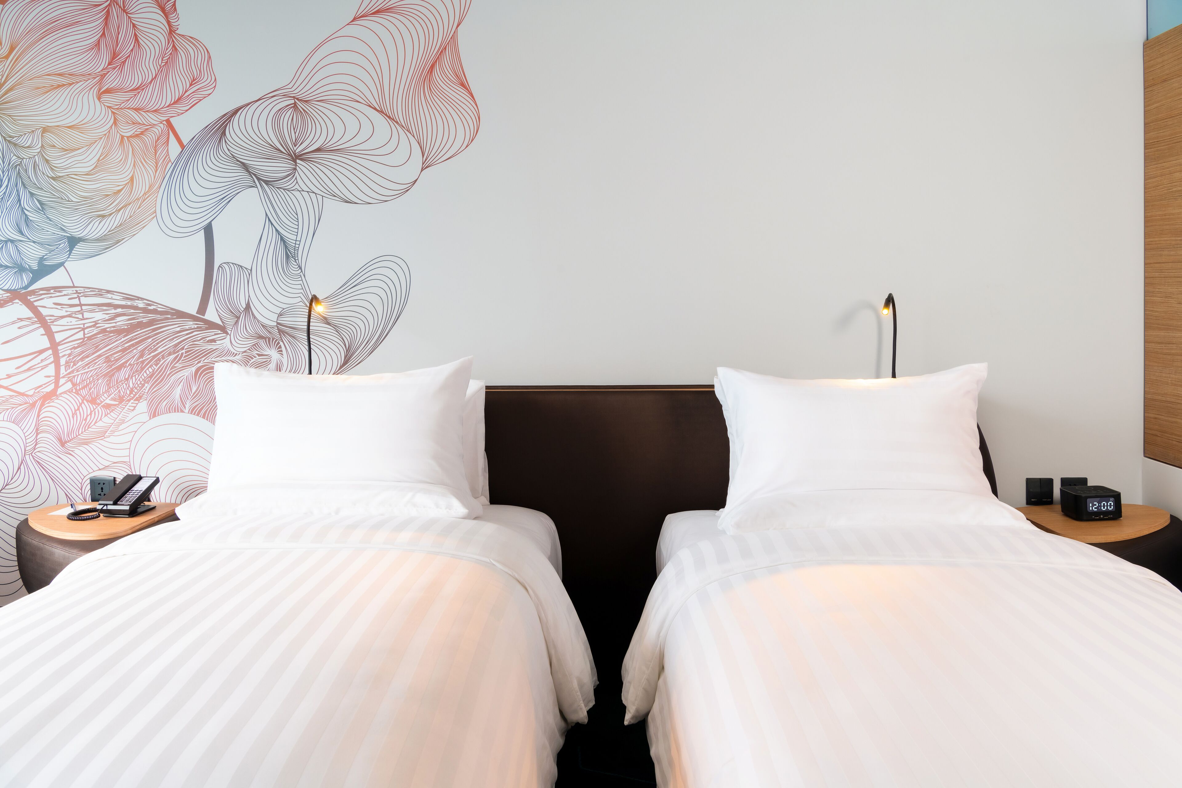 Premium bedding, pillowtop beds, minibar, in-room safe