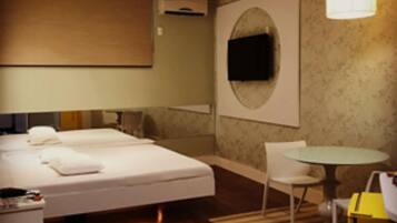 Suite Star, Hidromassagem | 1 quarto, frigobar, Wi-Fi de cortesia, roupa de cama